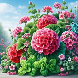Geranium & pepermunt
